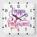 Recherche de chat halloween horloges Sorcière