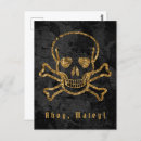 Recherche de pirates vintages cartes postales Drapeau pirate