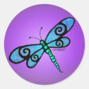 Recherche de libellule autocollants Pourpre