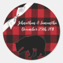Recherche de ours noir autocollants Rouge