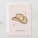 Recherche de rodeo anniversaire cartes Cowgirl