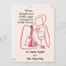 Recherche de vin drôle invitations Rose