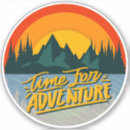 Recherche de montagne rouge autocollants Aventure