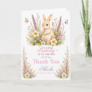 Recherche de lapin vœux cartes Baby shower fille