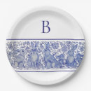 Recherche de delft blue paper assiettes Bleu et blanc
