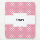 Recherche de pois rose et blanc tapis souris Moderne