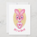 Suche nach rosa kaninchen einladungen Es ist ein mädchen