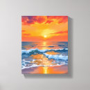 Suche nach goldener sonnenuntergang leinwandbilder Ozean