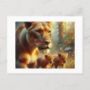 Recherche de lionesse cartes postales Animaux