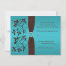 Recherche de turquoise et brun invitations Floral