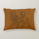 Recherche de zodiaque lion coussins Illustration