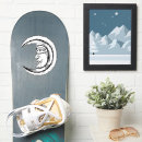 Recherche de visage lune autocollants Illustration