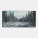 Recherche de neige couverte tapis souris Scène hivernale