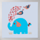 Suche nach roter elefant poster Blau