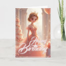 Recherche de princesse de anniversaire cartes Girl