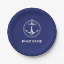 Recherche de ancre marine assiettes Blanc