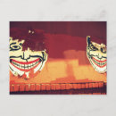 Recherche de visage de clown cartes postales Déplaisant