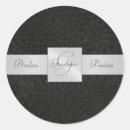 Recherche de cuir noir autocollants Monogramme