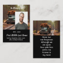 Recherche de commémoratif cartes visite Funérailles