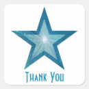 Recherche de merci bleu autocollants Étoile