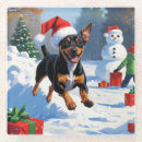 Suche nach schneeszene untersetzer Weihnachtskunst