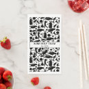 Recherche de silhouette noire serviettes Motif