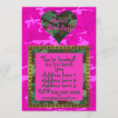 Recherche de camo rose invitations Camouflage