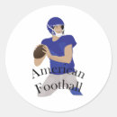 Recherche de football fan autocollants Quarterback