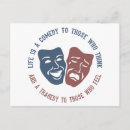Recherche de tragédie cartes postales Masques