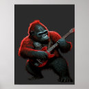 Suche nach der gitarre spielt poster Tier