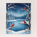 Suche nach schneelandschaft puzzle Winterkunst