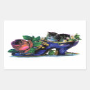 Recherche de chaton vintage autocollants Illustration