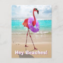 Recherche de flamant drôle invitations Plage