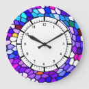 Recherche de motif mosaïque horloges Bleu