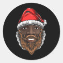 Recherche de noël africain autocollants Claus