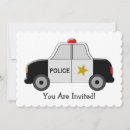 Recherche de voiture police invitations Policier
