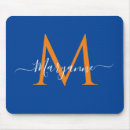Recherche de orange bleu tapis souris Monogramme