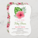 Recherche de hibiscus baby shower invitations Fleur