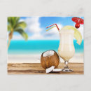 Recherche de boisson tropicale cartes postales Plage