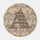 Suche nach elegantes blumenmuster magnete Monogramm