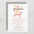 Recherche de potluck thanksgiving invitations Typographie