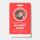 Recherche de allergie badges pvc Alerte d'allergie