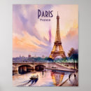 Suche nach paris eiffelturm poster Wasserfarbe
