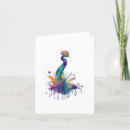 Recherche de paons vœux cartes Plume