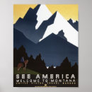 Suche nach vintage amerika poster Montana