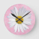 Suche nach rosa gingham wanduhren Blume