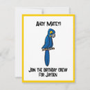 Recherche de perroquets invitations Pour enfants