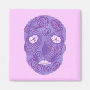 Recherche de crânes de sucre magnets Rose