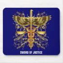 Suche nach gerechtigkeit mousepads Klinge