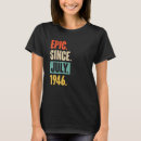 Recherche de anniversaire 1946 tshirts Juillet